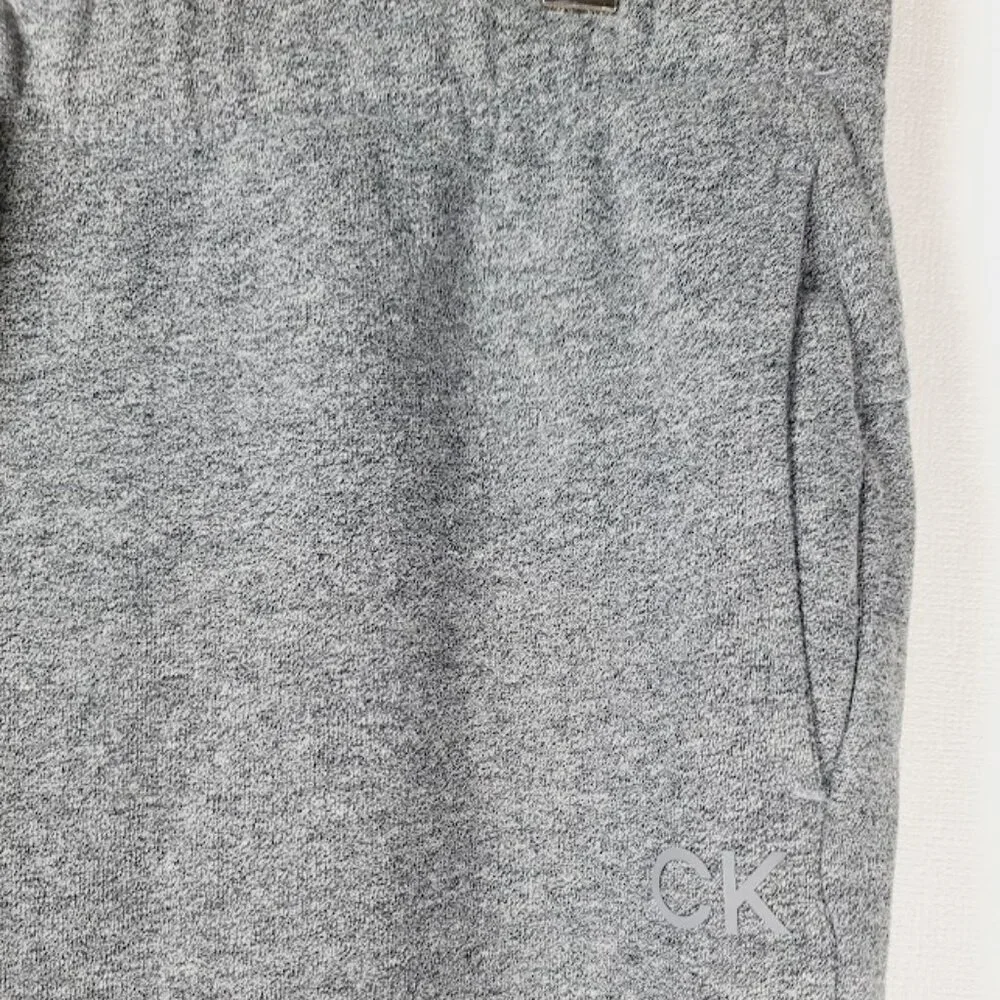Calvin Klein Women's Gray Heather Drawstring Slim Capri Sweatpants Size XXL - Picture 4 of 9
